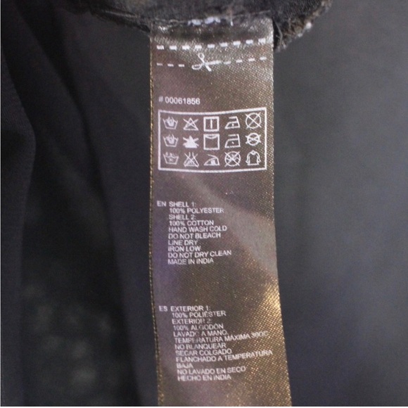 FOREVER 21LACE BEADED CHIFFON BLACK BLOUSE IN PLUS X1 - Picture 8 of 9